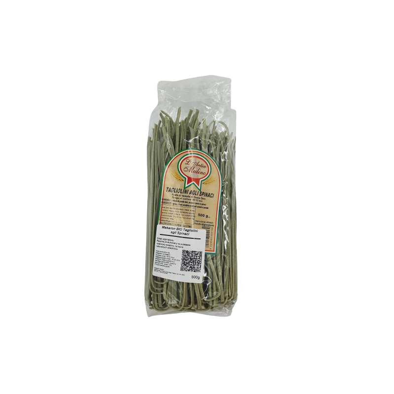 Włoski makaron BIO Tagliolini agli Spinaci 500g