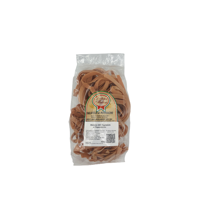 Włoski makaron BIO Tagliatelle al Peperoncino 400g